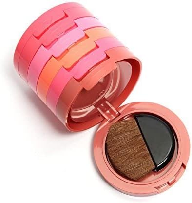 Music Flower 5 color Face Blusher Powder with Brush
