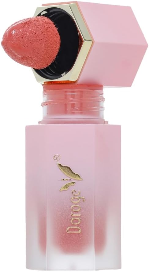 Daroge Make Up Liquid Blusher - Color Bloom Liquid Blush Matte Finish -Long Time Wearing With Waterproof Formula Gel-Cream Blush On with Sponge Tip Applicator (Cranberry) 59.0 Grams
