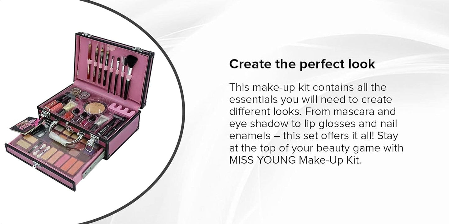 Miss Young Professional Makeup Kit Sets - Wide Range Of Combinations To Chose From! (Set of 42 Pcs)